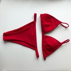 Red Zaful Bikini